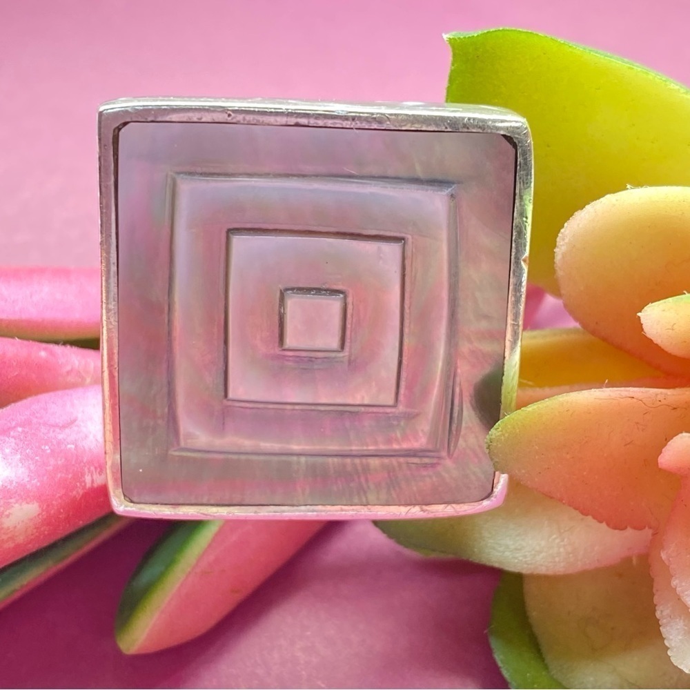Mother of Pearl and Sterling Silver Statement Piece